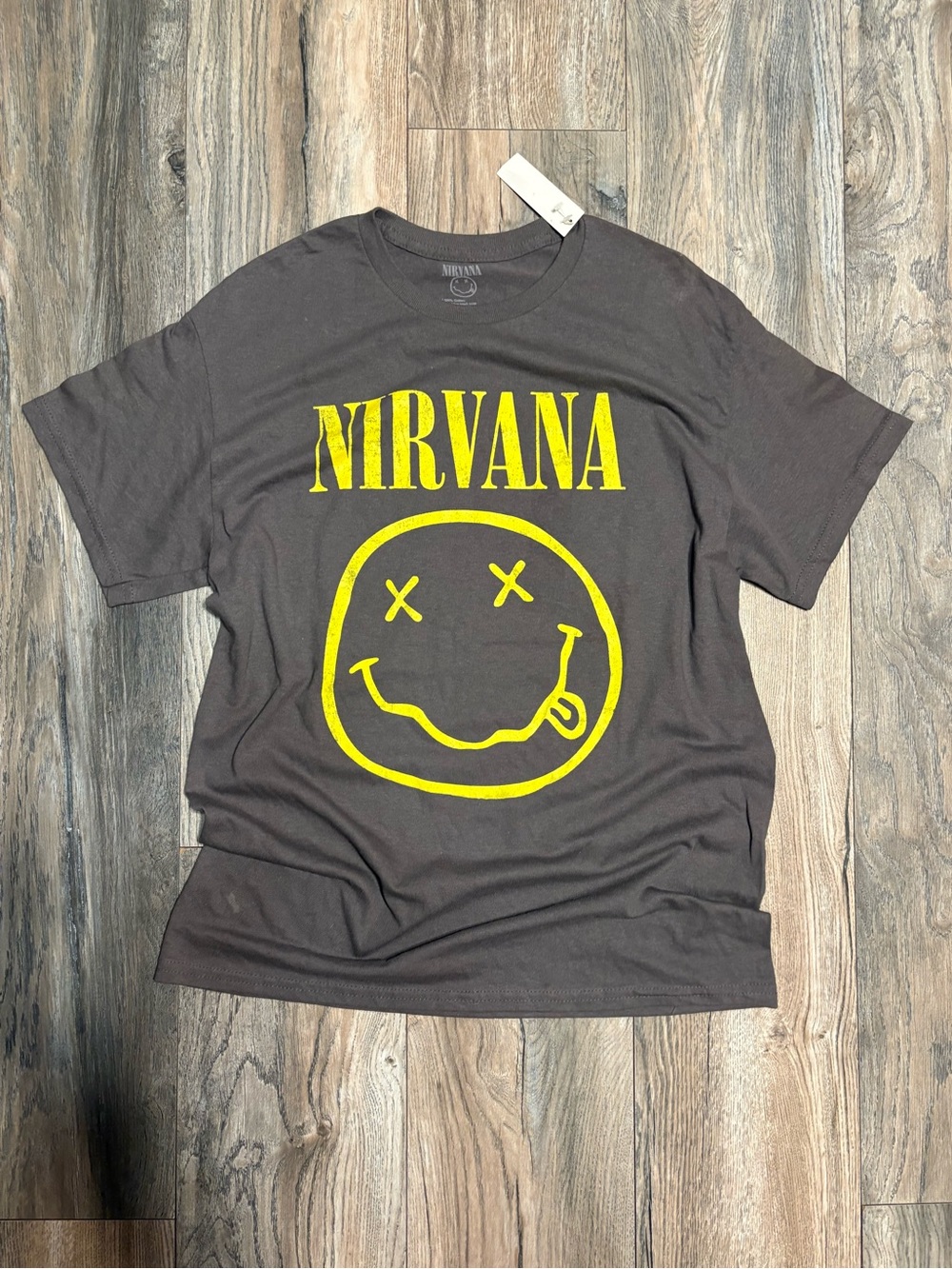 NIRVANA Grey graphic tee shirt